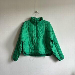 gilly hicks active quarter zip popover puffer